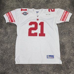 Tiki Barber New York Giants White Reebok Jersey size 54